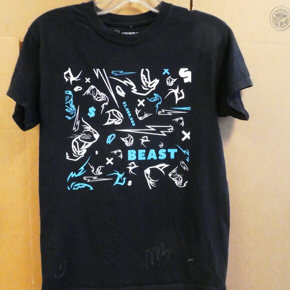 MrBeast “BEAST” Graphic T-Shirt Size S — Worn, As Is - Picture 1 of 4